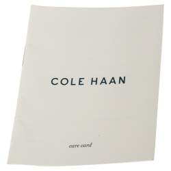 Pre Owned Cole Haan Brown Pebbled Leather Flap Tassel Shoulder Bag