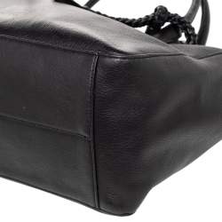 Pre Owned Cole Haan Black Leather Tote