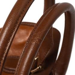 Cole Haan Brown/Tan Pebbled Leather Tote