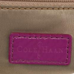 Pre Owned Cole Haan Pink Patent Leather Jitney Sheila Crossbody Bag