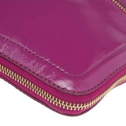 Pre Owned Cole Haan Pink Patent Leather Jitney Sheila Crossbody Bag
