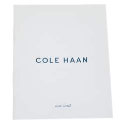 Pre Owned Cole Haan Beige Woven Leather Satchel