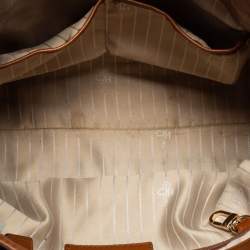 Pre Owned Cole Haan Brown Leather Vintage Valise Novelty Kendra Tote