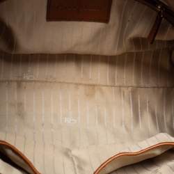 Pre Owned Cole Haan Brown Leather Vintage Valise Novelty Kendra Tote