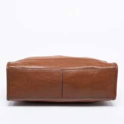 Pre Owned Cole Haan Brown Leather Vintage Valise Novelty Kendra Tote