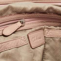 Cole Haan Light Pink Leather Pleated Hobo