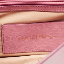 Pre Owned Cole Haan Pink Leather Flap Shoulder Bag