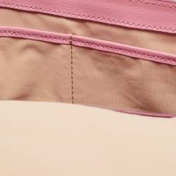 Pre Owned Cole Haan Pink Leather Flap Shoulder Bag