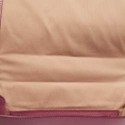 Pre Owned Cole Haan Pink Leather Flap Shoulder Bag