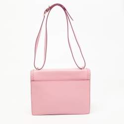 Pre Owned Cole Haan Pink Leather Flap Shoulder Bag