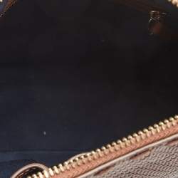Cole Haan Brown Woven Leather Tassel Crossbody Bag
