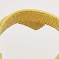 Cole Haan Yellow Leather Flap Crossbody Bag 