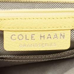 Cole Haan Yellow Leather Flap Crossbody Bag 