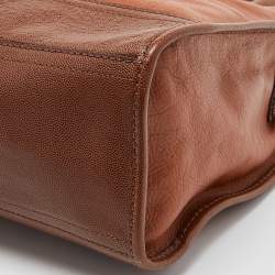 Pre Owned Cole Haan Brown Leather Vintage Valise Novelty Kendra Tote