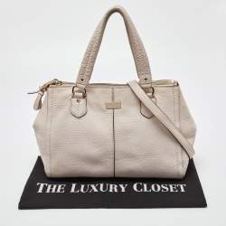 Cole Haan Pink Pebbled Leather Tote