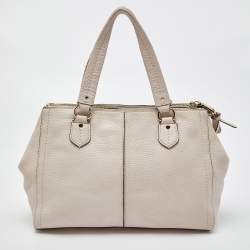 Cole Haan Pink Pebbled Leather Tote