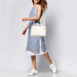 Cole Haan Off  White Leather Grand Series Tote