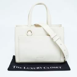Cole Haan Off  White Leather Grand Series Tote