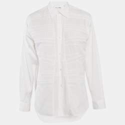 Comme des Garcons White Cotton Oversized Shirt S
