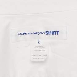 Comme des Garcons White Cotton Oversized Shirt S