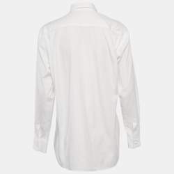 Comme des Garcons White Cotton Oversized Shirt S