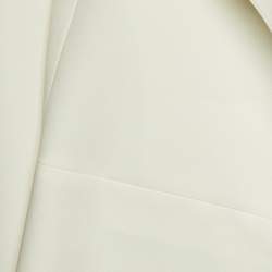 Comme des Garcons  White Crepe Oversized Open Jacket S