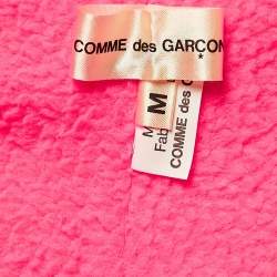Comme des Garcons Pink Jersey Zip-Up Hooded Jacket M