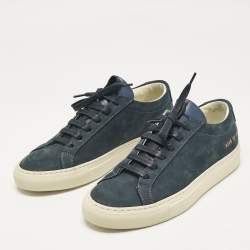 Common Projects Navy Blue Nubuck Achilles Sneakers Size 37