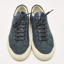 Common Projects Navy Blue Nubuck Achilles Sneakers Size 37