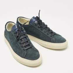 Common Projects Navy Blue Nubuck Achilles Sneakers Size 37