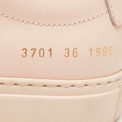 Common Projects Beige Leather Achilles Sneakers Size 36