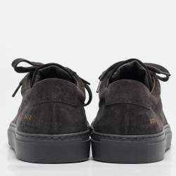 Common Projects Grey Suede Achilles Low Top Sneakers Size 40