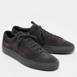 Common Projects Grey Suede Achilles Low Top Sneakers Size 40