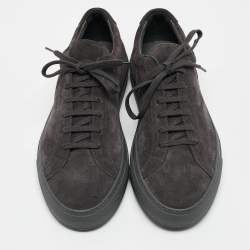 Common Projects Grey Suede Achilles Low Top Sneakers Size 40