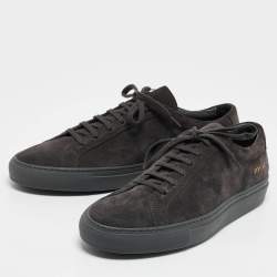 Common Projects Grey Suede Achilles Low Top Sneakers Size 40