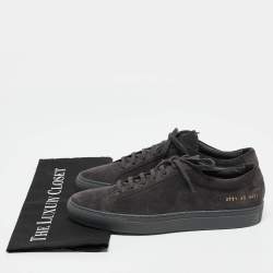 Common Projects Grey Suede Achilles Low Top Sneakers Size 40