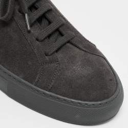Common Projects Grey Suede Achilles Low Top Sneakers Size 40
