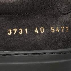 Common Projects Grey Suede Achilles Low Top Sneakers Size 40