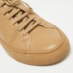 Common Projects Brown Leather Achilles Sneakers Size 37