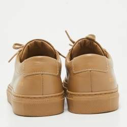 Common Projects Brown Leather Achilles Sneakers Size 37