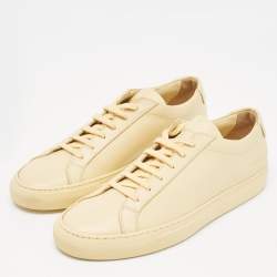 Common Projects Yellow Leather Achilles Sneakers Size 40