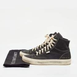 Common Projects Black Nubuck Leather Tournament High Top Sneakers Size 39