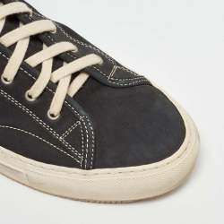 Common Projects Black Nubuck Leather Tournament High Top Sneakers Size 39