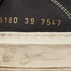 Common Projects Black Nubuck Leather Tournament High Top Sneakers Size 39