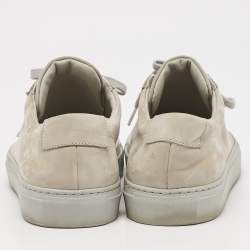 Common Projects Grey Suede Achilles Lace Up Sneakers Size 38