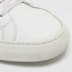 Pre Owned Common Projects White Leather Achilles Sneakers Size 40