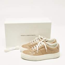 Common Projects Tan Leather BBall Super Sneakers Size 35