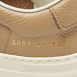 Common Projects Tan Leather BBall Super Sneakers Size 35