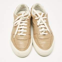 Common Projects Tan Leather BBall Super Sneakers Size 35