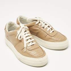Common Projects Tan Leather BBall Super Sneakers Size 35